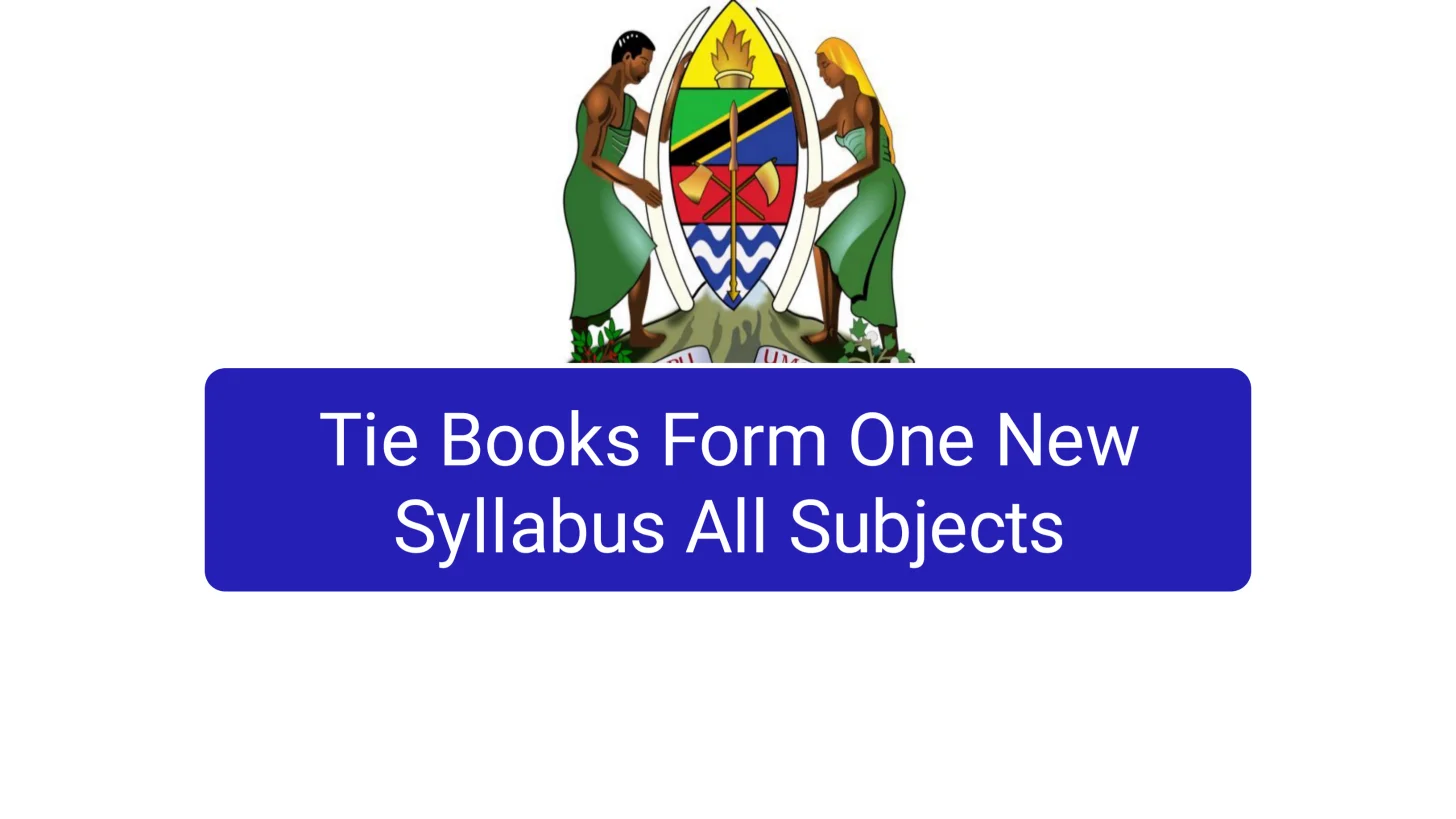 Tie Books Form One New Syllabus All Subjects