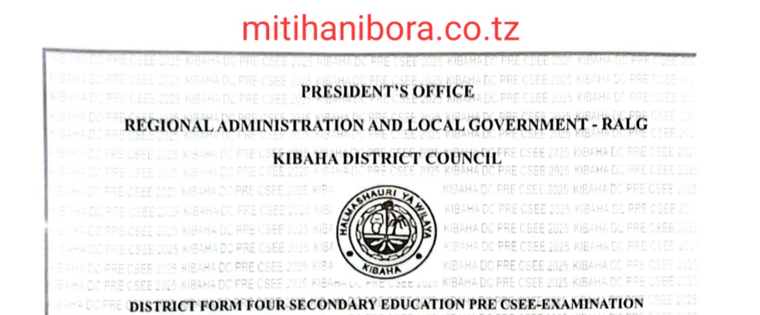 Form Four Kibaha Pre Necta Exams 2025